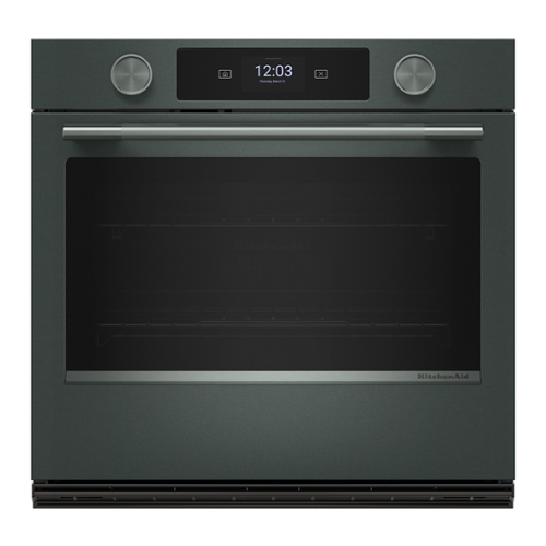 KitchenAid - 30" Smart Built-In Single Wall Oven with Assisted Cook Cycles - Juniper-Front_Standard 