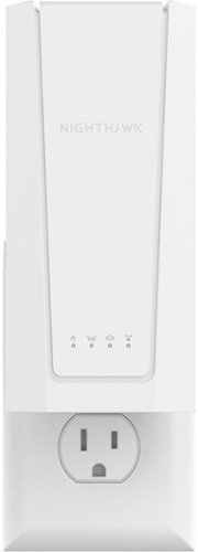 NETGEAR - BE5000 Tri-Band Wi-Fi 7 Wall Plug Mesh Extender - White