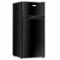 Costway - 2 Doors 3.4 cu ft. Unit Compact Mini Refrigerator Freezer Cooler - Black-Front_Standard