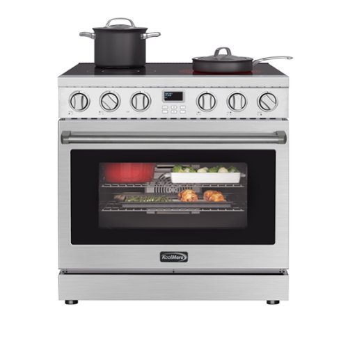 Koolmore - 36 in. Professional Electric Range with 16600W of Power, 240V in Stainless-Steel (KM-EPR-36AP-SS) - Stainless Steel-Front_Standard 
