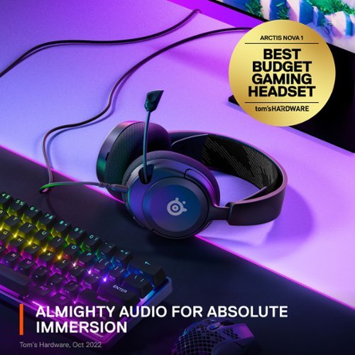 SteelSeries Arctis Nova 1 Wired Gaming Headset for PC, PS5, and PS4 - Black GLOBAL SHIPPING