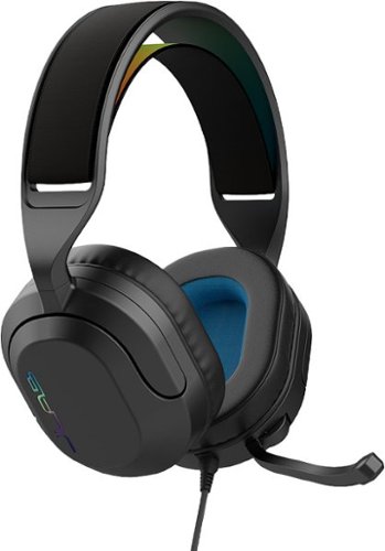 JLab - Nightfall Wired Over-Ear Gaming Headset for PC, PS5, PS4, Nintendo Switch, Xbox Series X|S, Xbox One, and Mobile - Black