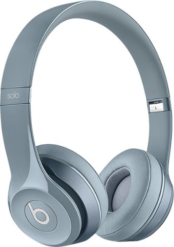  Beats - Geek Squad Certified Refurbished Solo 2 On-Ear Headphones - Gray