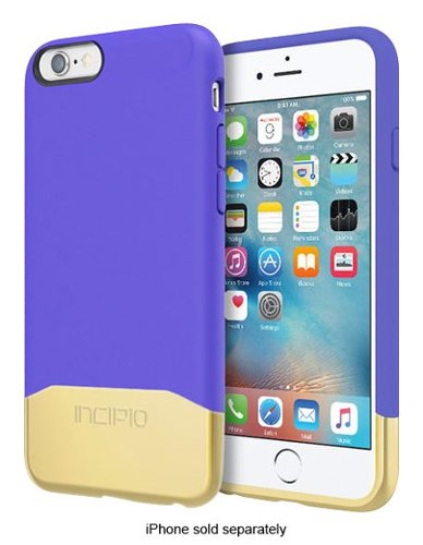  Incipio - EDGE Chrome Case for Apple® iPhone® 6 and 6s - Purple/Gold