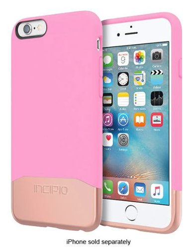 Incipio - EDGE Chrome Case for Apple® iPhone® 6 and 6s - Pink/Rose Gold-Front_Standard 