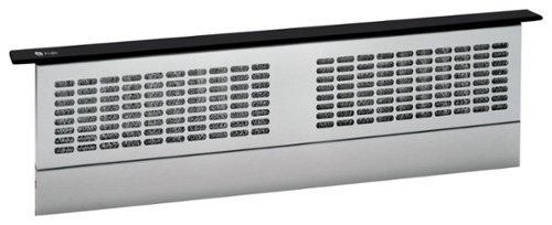 GE Profile Series - 30 inches - Telescopic Downdraft Range Hood - Black on Black-Front_Standard 