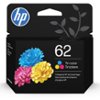 HP - 62 Standard Capacity Ink Cartridge - Tri-color-Front_Standard