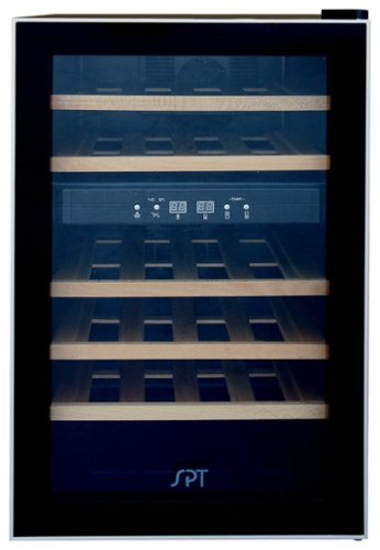 SPT - 24-Bottle Wine Cooler - Black-Front_Standard 