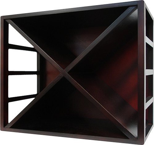  Epicureanist - Stackable Diamond Wine Rack - Brown