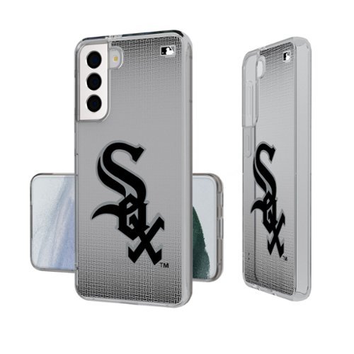 Keyscaper - MLB - Chicago White Sox Linen Logo Galaxy Clear Case - S24 - Multicolor-Front_Standard 