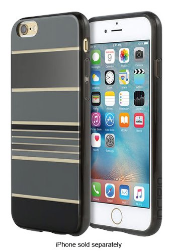  Incipio - Design Series Hard Shell Case for Apple® iPhone® 6 and 6s - Hensley Stripe Black