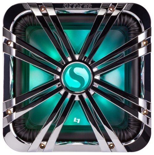 Square Grille for Kicker Solo-Baric L7 12" Subwoofers - Chrome-Front_Standard 