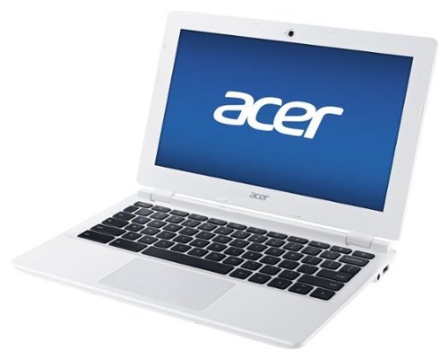  Acer - Refurbished Good - 11.6" Chromebook - Intel Celeron - 2GB Memory - 16GB Solid State Drive - White