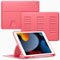 VIKESI - Magnetic Case for iPad 10.2" 7th/8th/9th Gen, Shockproof, Pencil Holder, Auto Wake/Sleep, Multi-Angle Stand - Red-Front_Standard