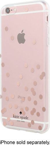  kate spade new york - Hard Shell Case for Apple® iPhone® 6 Plus and 6s Plus - Rose Gold/Clear