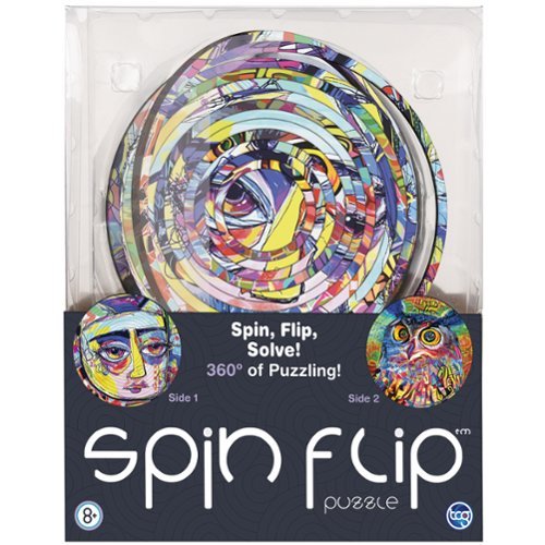 TCG Toys Spin Flip Puzzle: Abstract 2L- 14 Rings - 2-In-1: Double-Sided Puzzle,8+ HOW TO BUY