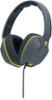 Skullcandy - Crusher Over-the-Ear Headphones - Gray/Lime-Front_Standard