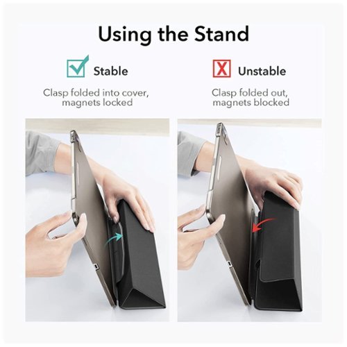 SaharaCase Venture Series Folio Case for Apple iPad Air 11'' M3/M2 and iPad Air 10.9'' (4th and 5th Gen) - Black BUY IN EUROPE