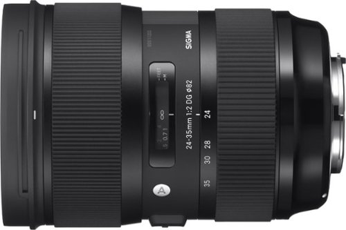 Sigma - 24-35mm f/2 DC HSM Art Standard Zoom Lens for Canon - Black