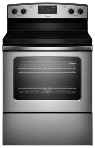  Amana - 4.8 Cu. Ft. Freestanding Electric Range - Stainless steel