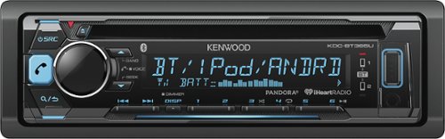  Kenwood - CD - Built-in Bluetooth - Apple® iPod®-Ready - In-Dash Deck with Detachable Faceplate - Multi