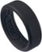 The Ridge Wallet - 8MM SILICONE RING SET - Royal Black - Size 8 - Black-Front_Standard 