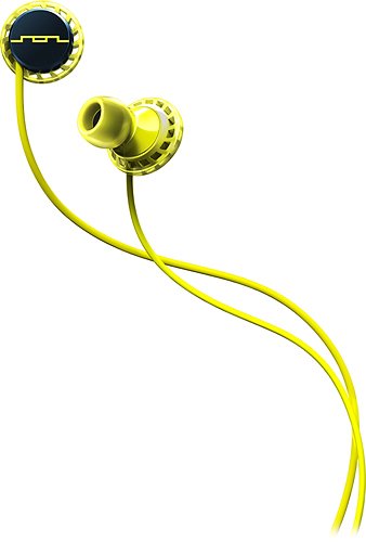 Sol Republic - RELAYS Earbud Headphones - Lemon Lime-Front_Standard 