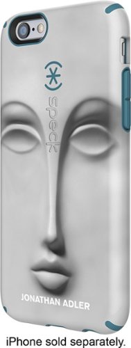 Speck - Jonathan Adler CandyShell Inked Case for Apple® iPhone® 6 Plus - Dora Maar/Peacock Blue-Front_Standard 