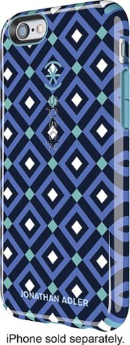  Speck - Jonathan Adler CandyShell Inked Case for Apple® iPhone® 6 - Blue Geo/Peacock Blue