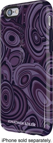 Speck - Jonathan Adler CandyShell Inked Case for Apple® iPhone® 6 - Purple/Black Purple-Front_Standard 