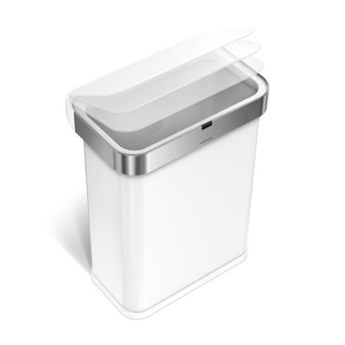 simplehuman 58L rectangular sensor can with voice and motion