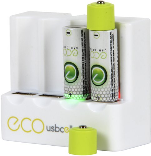  Eco Cell - USB AA Battery Charger - White