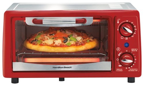 Hamilton Beach - 4-Slice Toaster Oven - Red-Angle_Standard 