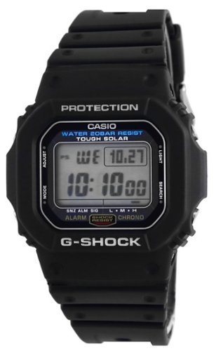 Casio - G-Shock Origin Digital Resin Strap G-5600UE-1 G5600UE-1 200M Men's Watch - Black-Front_Standard 