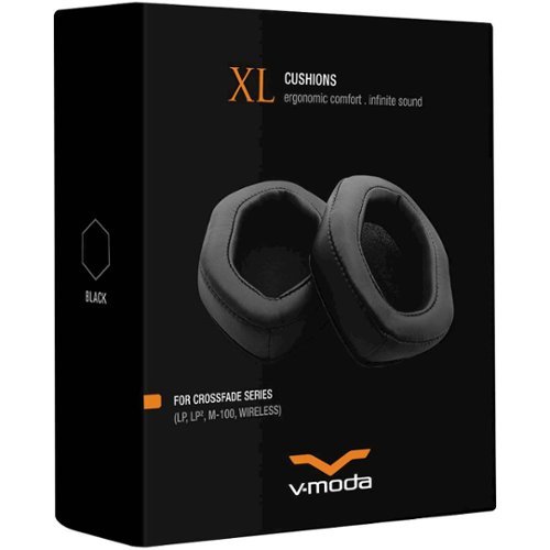 V-MODA XL Cushions - Black WORLDWIDE DELIVERY