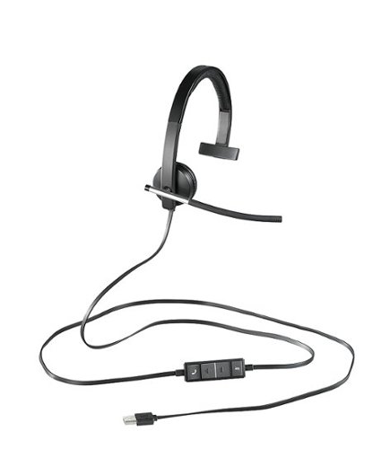 Logitech - H650e Headset Mono - Black