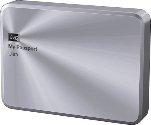  WD - My Passport Ultra Metal Edition 3TB External USB 3.0/2.0 Portable Hard Drive - Silver