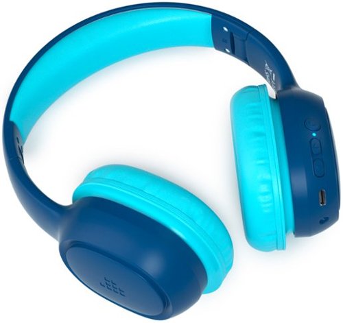 Tronsmart KH02 Wireless Headphones with 74/85/93dB Safe Volume, Built-in Microphone, Bluetooth 5.3, 45H Playtime for School Travel - Navy Blue WORLDWIDE DELIVERY