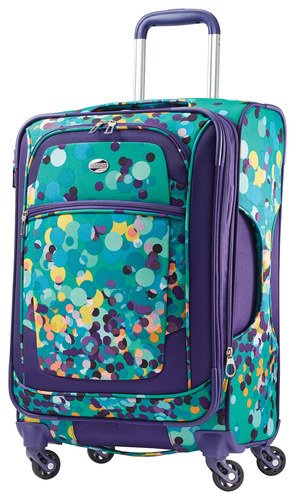  American Tourister - iLite XTREME 21&quot; Expandable Spinner Suitcase - Purple Dot