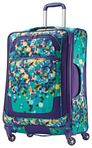 American Tourister - iLite XTREME 25&quot; Expandable Spinner Suitcase - Purple Dot