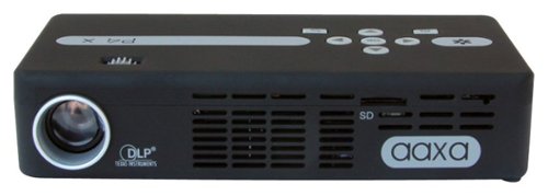  AAXA - Refurbished Good - P4-X WXGA Pico DLP Projector - Soft Black