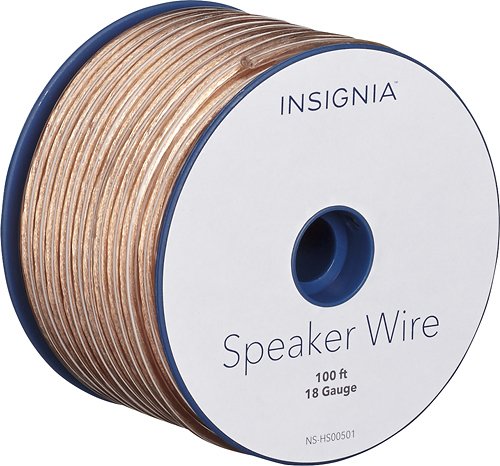  Insignia™ - 100' Speaker Wire - Clear