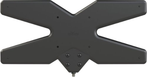  Mohu - AIR 60 Outdoor Amplified Multi-Directional HDTV Antenna - Black