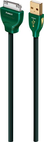  AudioQuest - Forest 4.9' USB A-to-Apple® iPod®/iPad® Cable - Black/Green