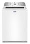 Maytag - 4.8 Cu. Ft. Top Load Impeller Washer with Quick Wash Cycle and Soft Close Glass Lid - White-Front_Standard