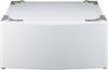 LG - Laundry Pedestal with Storage Drawer - White-Front_Standard
