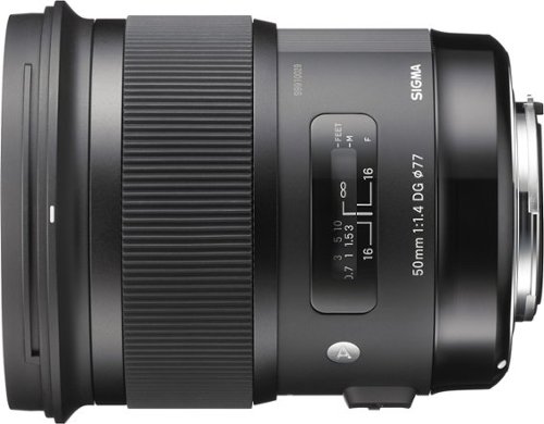 Sigma - 50mm f/1.4 Art DG HSM Lens for Canon SLR Cameras - Black