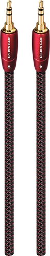 AudioQuest - Golden Gate 3.3' 3.5mm-to-3.5mm Audio Cable - Red