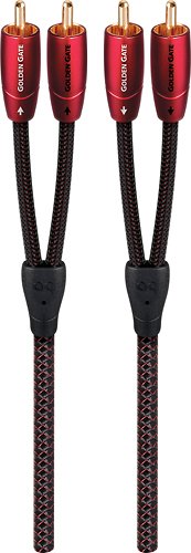 AudioQuest - Golden Gate 52.5' RCA-to-RCA Audio Cable - Black/Red