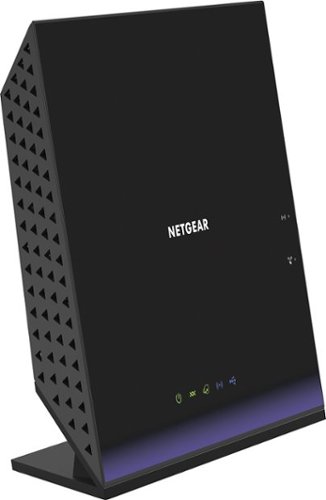  NETGEAR - AC1600 Wireless-AC VDSL/ADSL Modem and Router - Black